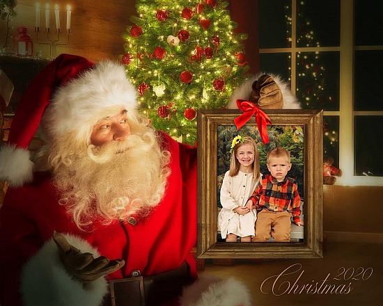 Santa Photo Digital Download